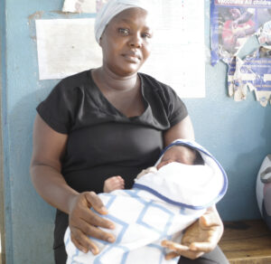 Mother with her baby