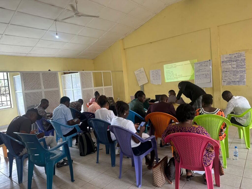 Classroom with students sitting in chairs